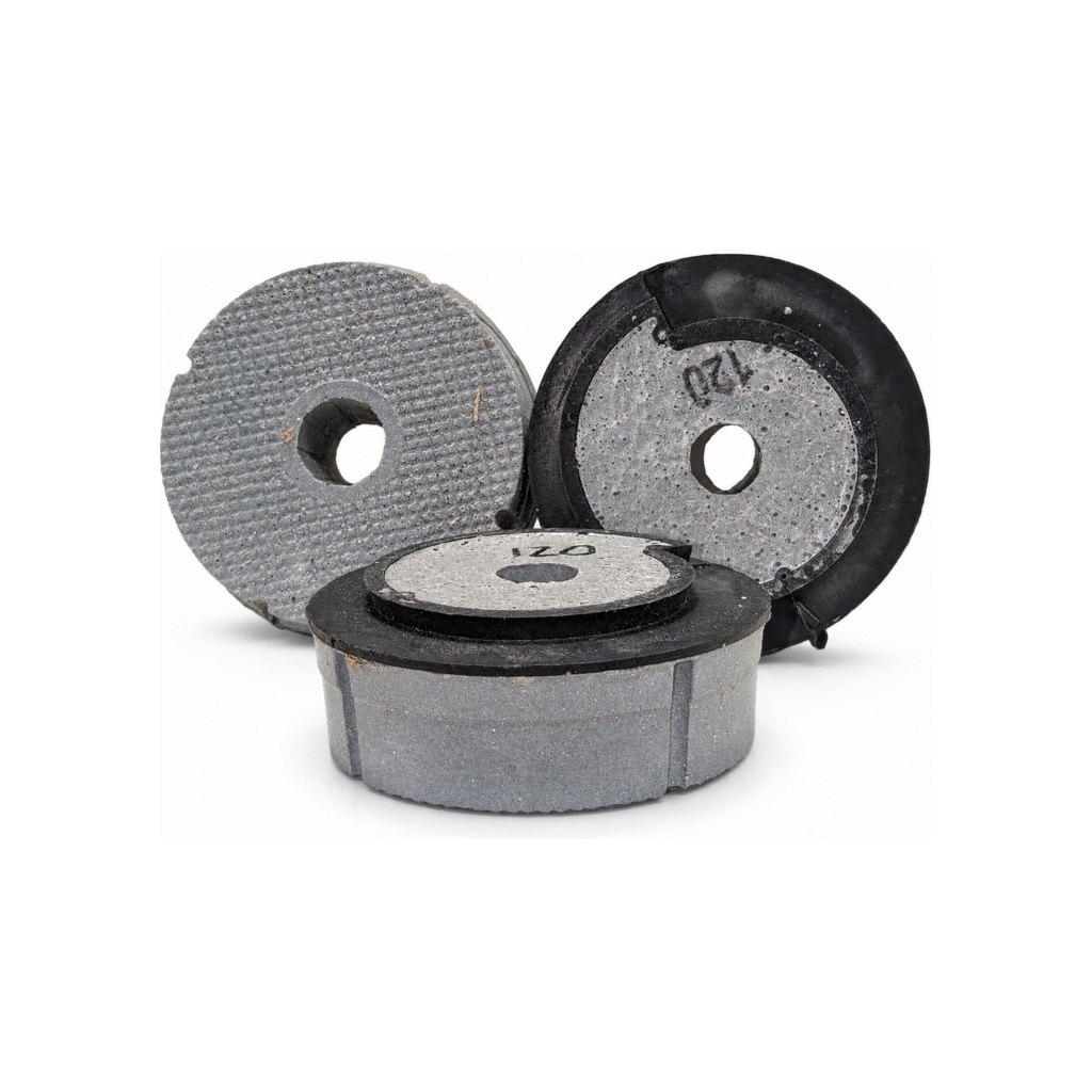 130mm Bullnose Abrasive Edge Polishing Heads for arrising