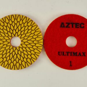 100mm Pos 1 Red Ultimax V1 Wet Polishing Pad