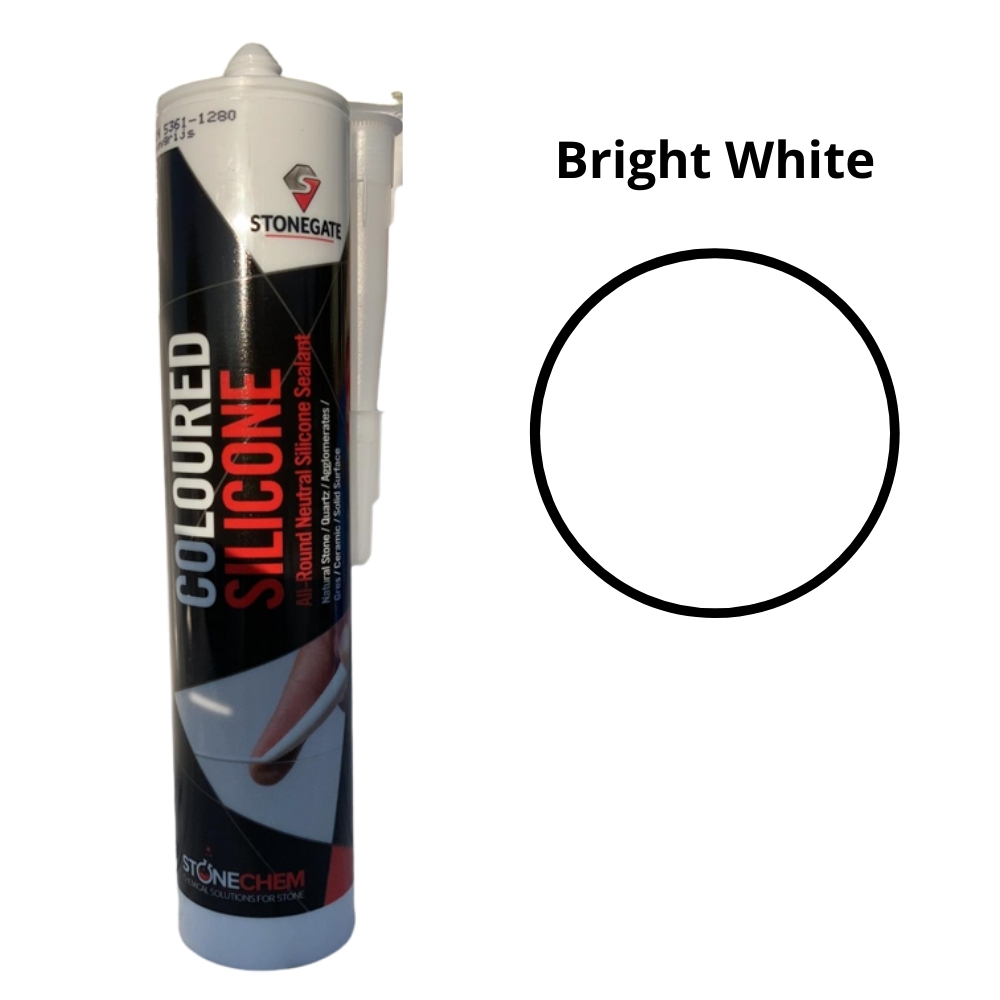 Stonegate Coloured Silicone Marble White 310ml