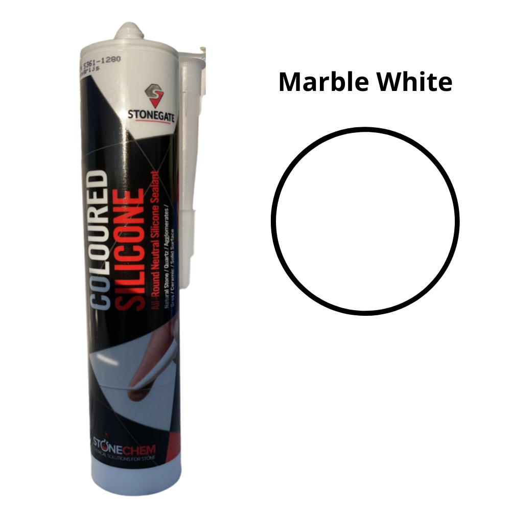 Stonegate Coloured Silicone Marble White 310ml